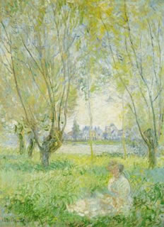 Woman Sitting under the Willows