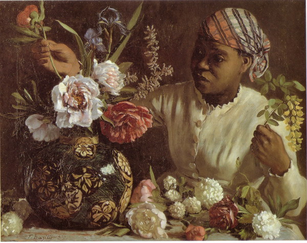 African Woman with Peonies,1870(2)