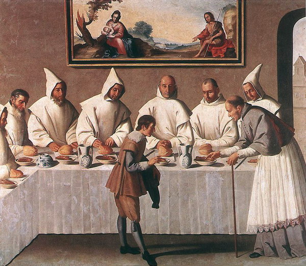 St Hugo of Grenoble in the Carthusian Refectory