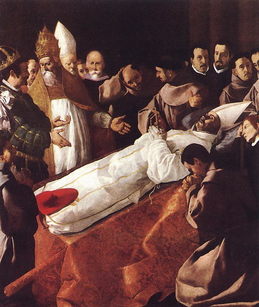 The lying-in-state of St Bonaventura