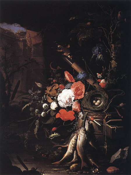 Still-Life with Fishes and Bird Nest