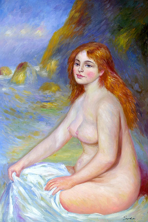 Red Haired Nude, Free After Renoir