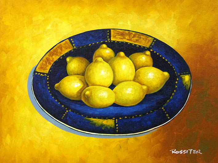 Lemons On A Plate