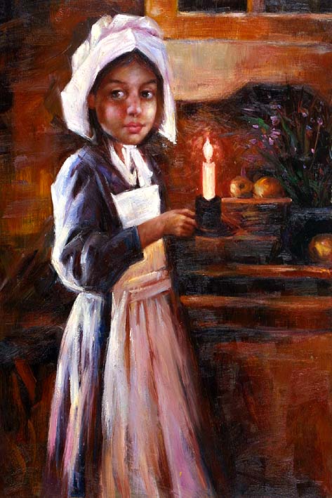 Girl Child with Candle