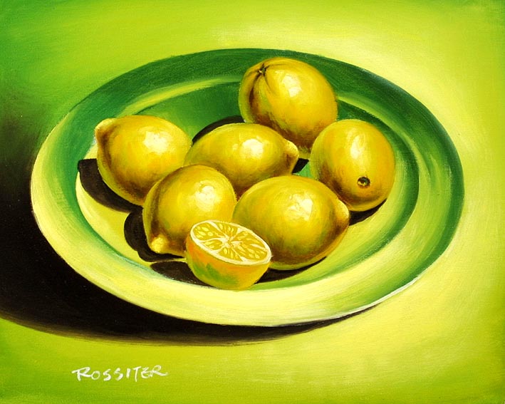 Lemons On A Plate