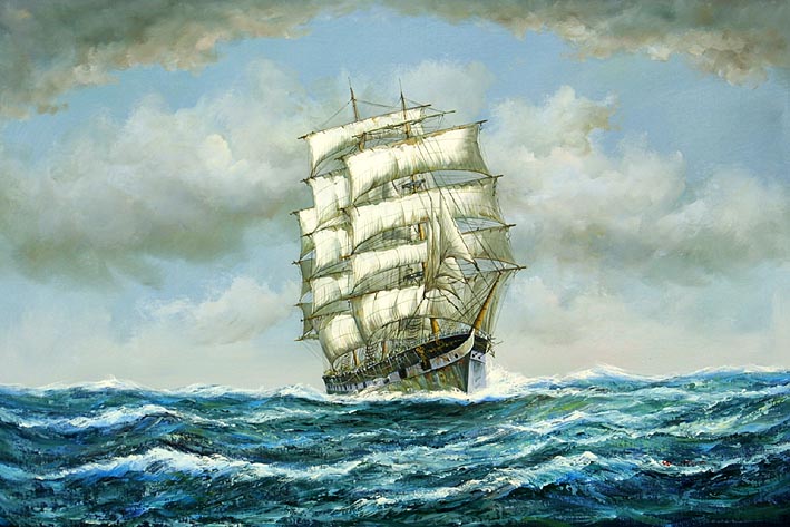 Clipper Crossing The Ocean