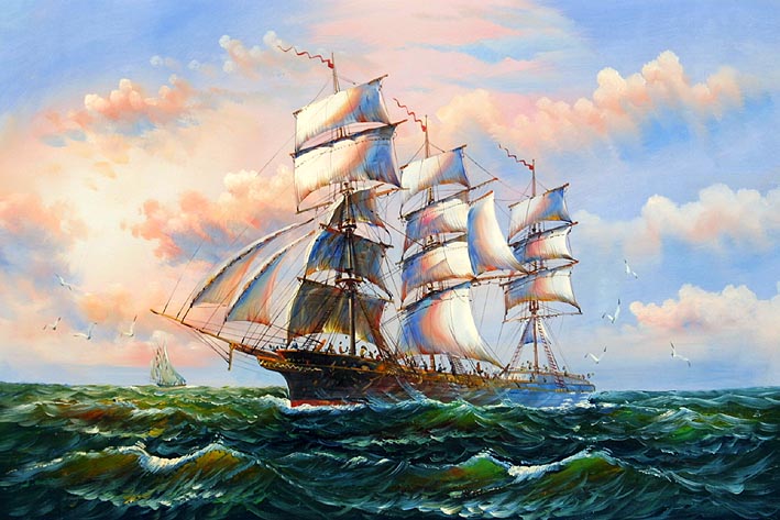 Clipper Crossing The Ocean