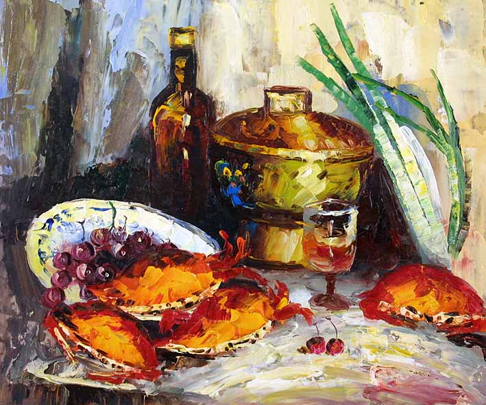 Still Life with Fresh Crabs