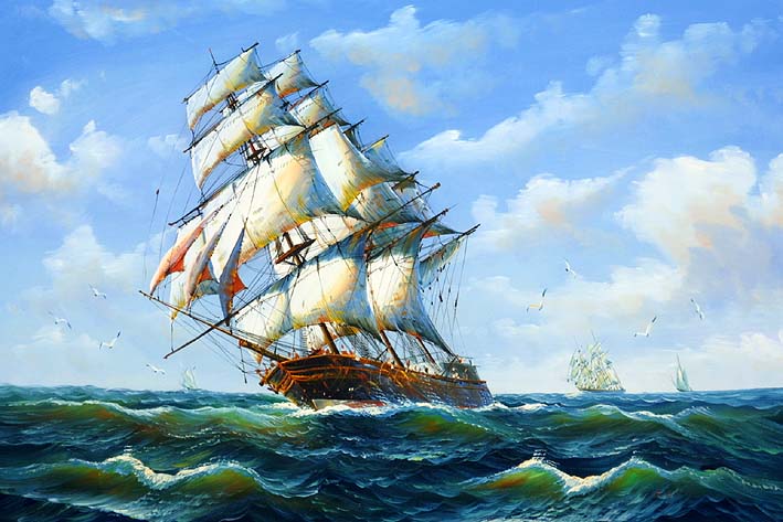 Clipper Crossing The Ocean