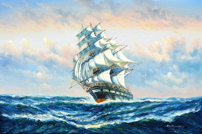 Clipper Crossing The Ocean