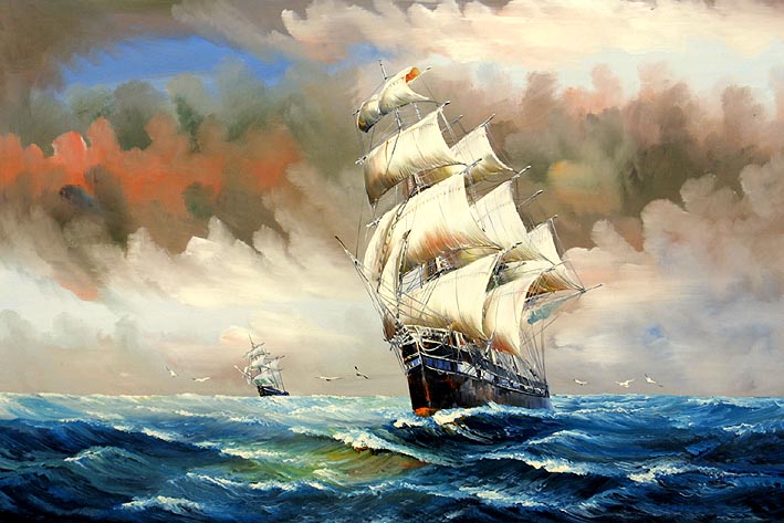 Clipper Crossing The Ocean