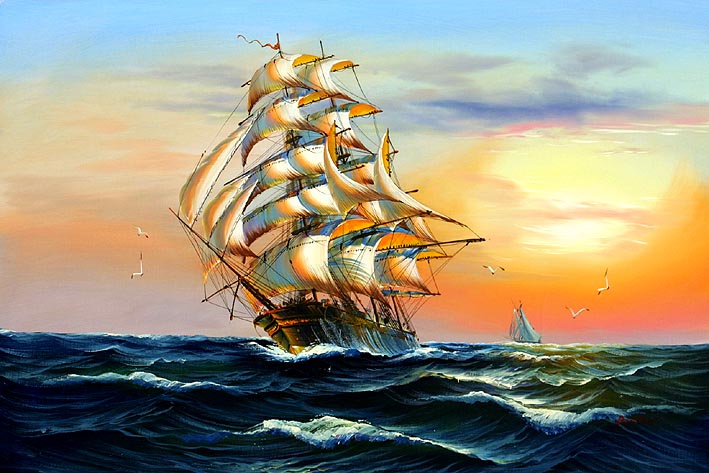 Clipper Crossing The Ocean