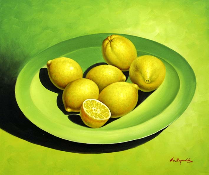 Lemons On A Dish