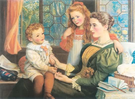 Arthur Hughes Mrs. Norman Hill and Children