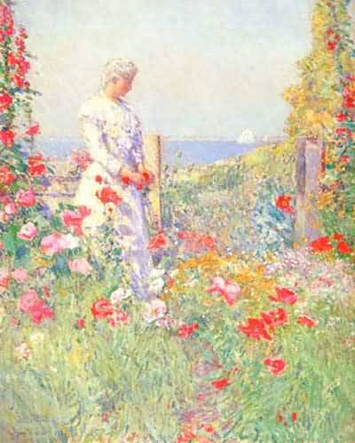 Childe Hassam Celia Thaxter in her Garden