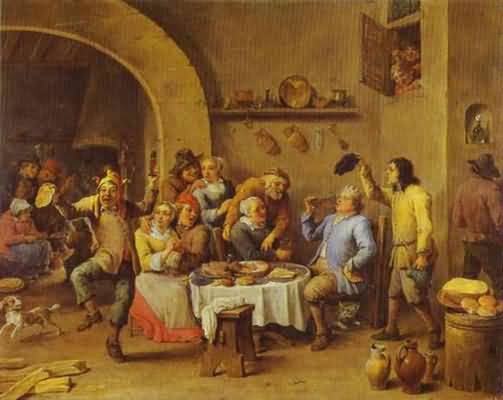 David Teniers the Younger Twelfth Night The King Drinks