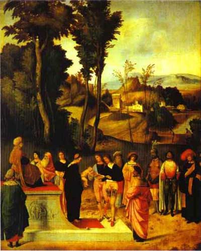 Giorgione Moses Trial by Fire