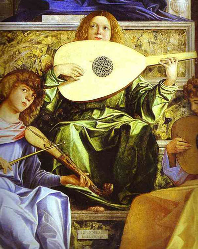 Giovanni Bellini Three Musical Angels