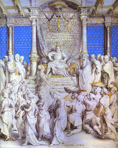 Hans Holbein the Younger Solomon Receiving the Homage of the Queen of Sheba