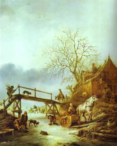 Isaack van Ostade A Winter Scene