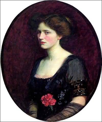 John William Waterhouse Portrait of Mrs Charles Schreiber