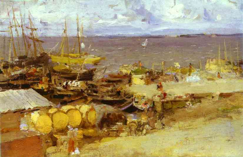 Korovin Constantin Arkhangelsk Port on Dvina