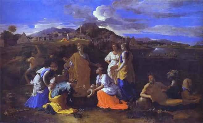 Nicolas Poussin The Baby Moses Saved from the River