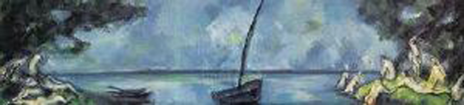 Paul Cezanne Boat & Bathers