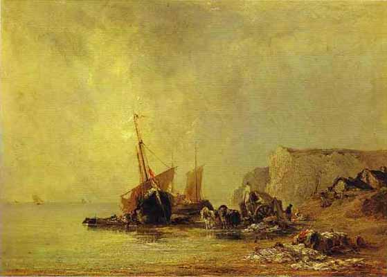 Richard Parkes Bonington Beach in Normandy