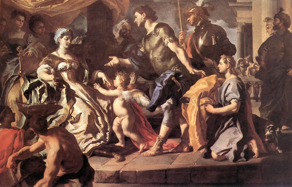 SOLIMENA Francesco Dido Receiveng Aeneas and Cupid Disguised as Ascanius