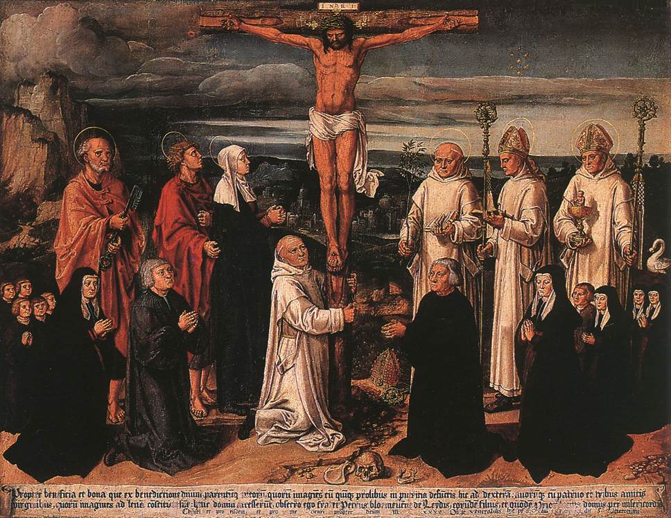 WOENSAM VON WORMS Anton Christ on the Cross with Carthusian Saints