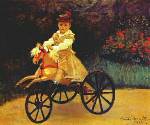 jean monet on mechanical horse 1872 - Claude Monet