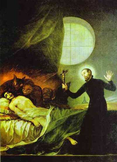 Francisco de Goya y Lucientes St Francis Borgia Exorsizing