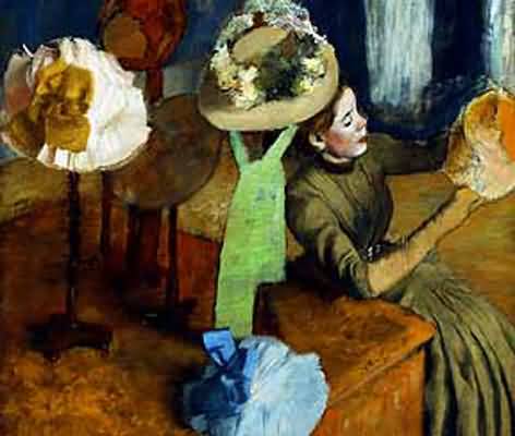 Edgar Degas The Millinery Shop