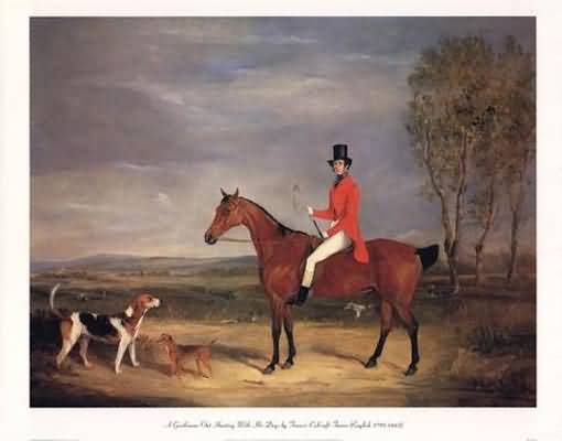 Francis Calcraft Turner A Gentleman Out Hunting With His Dogs