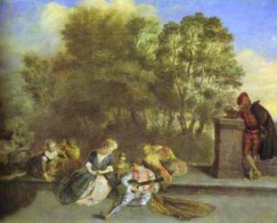 Jean Antoine Watteau Recreation Italienne