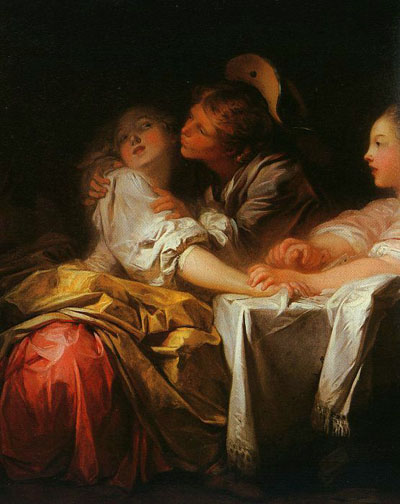 Jean Honore Fragonard The Stolen Kiss