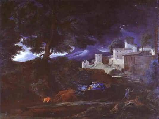 Nicolas Poussin Landscape with a Castle