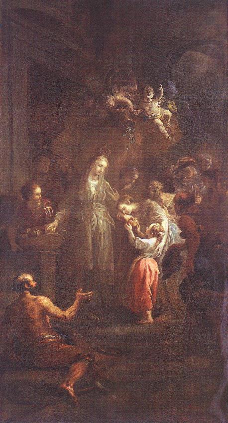 SCHMIDT Martin Johann St Elisabeth Distributing Alms