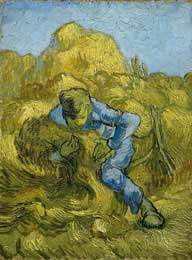 Sheaf Binder (after Millet), St. Remy 9/1889 - Vincent Van Gogh