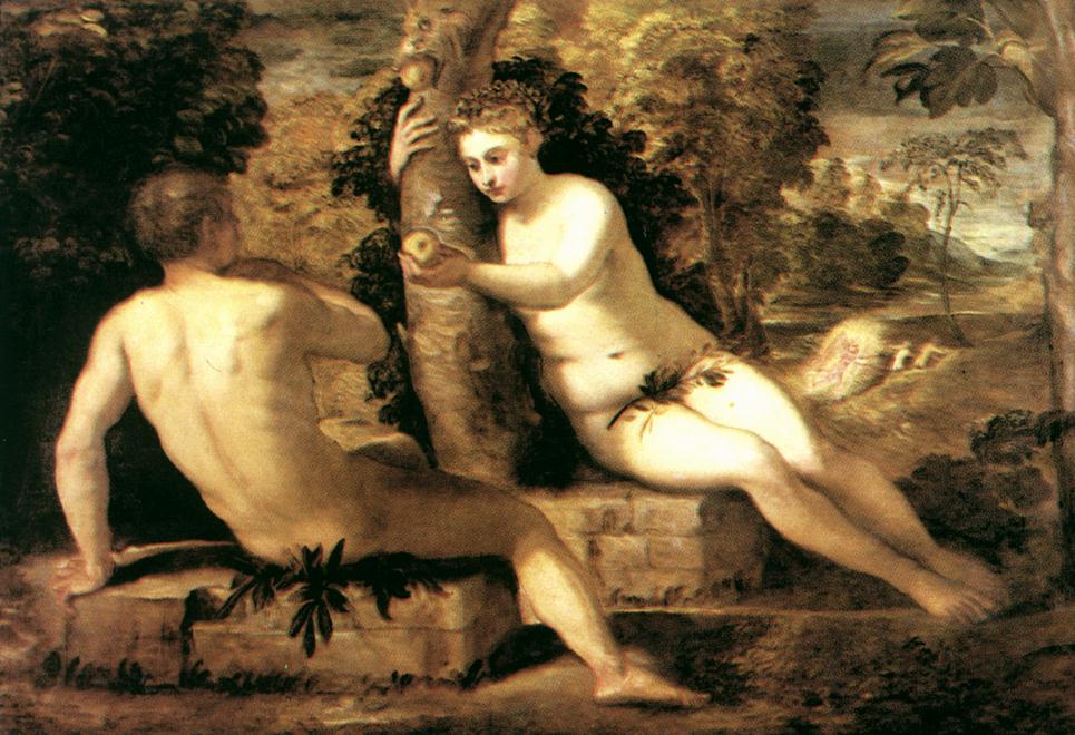 TINTORETTO Adam and Eve