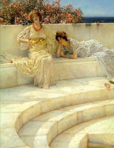 Under the roof of blue Ionian weather - Sir Lawrence Alma-Tadema