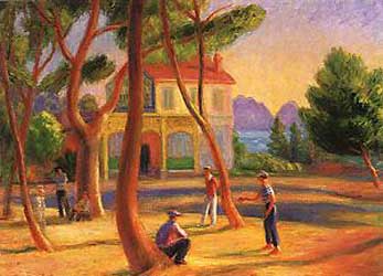 William Glackens Bowlers La Ciotat