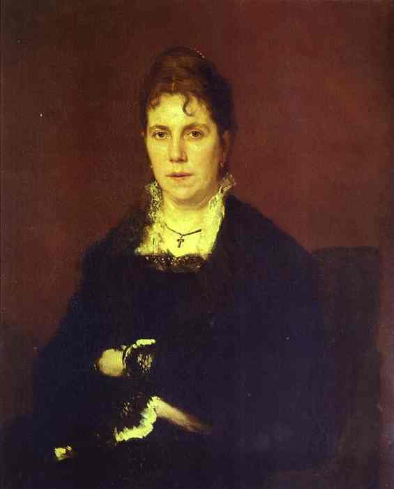 Kramskoy Ivan Portrait of Sophia Kramskaya the Artist s Wife