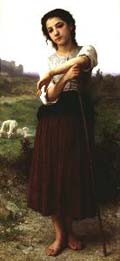 Adolphe-William Bouguereau Jeune Bergere Debout