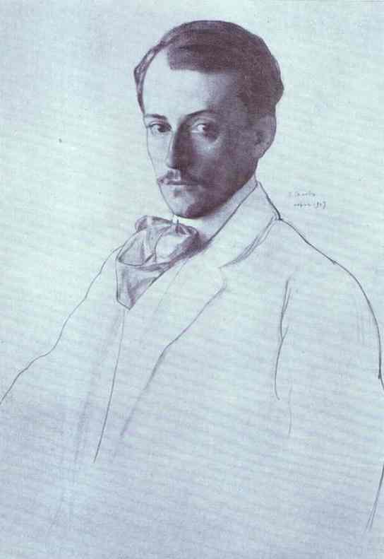 Constantin Somov Portrait of Eugine Lanceray