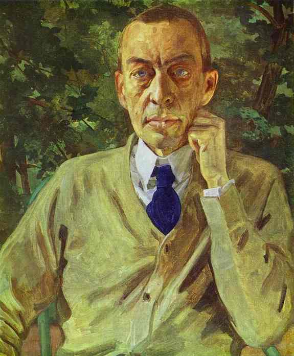 Constantin Somov Portrait of the Composer Sergey Rahmaninov