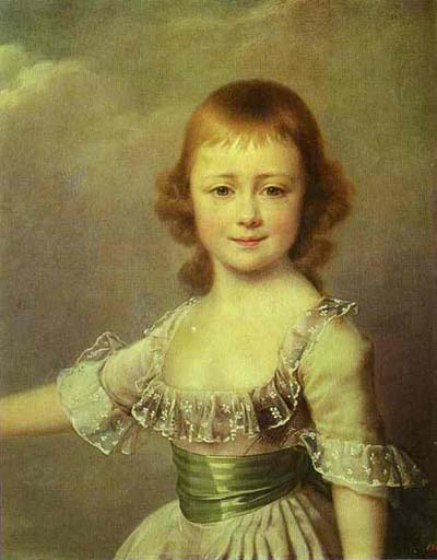Dmitry Levitsky Portrait of Grand Duchess Ekaterina Pavlovna as a Child
