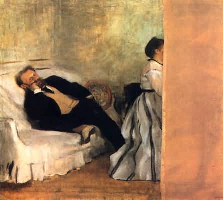 Edgar Degas Ritratto di Manet con la moglie