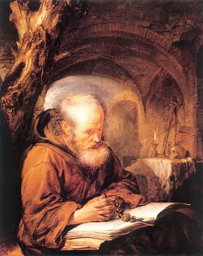 Gerrit Dou Hermit Praying